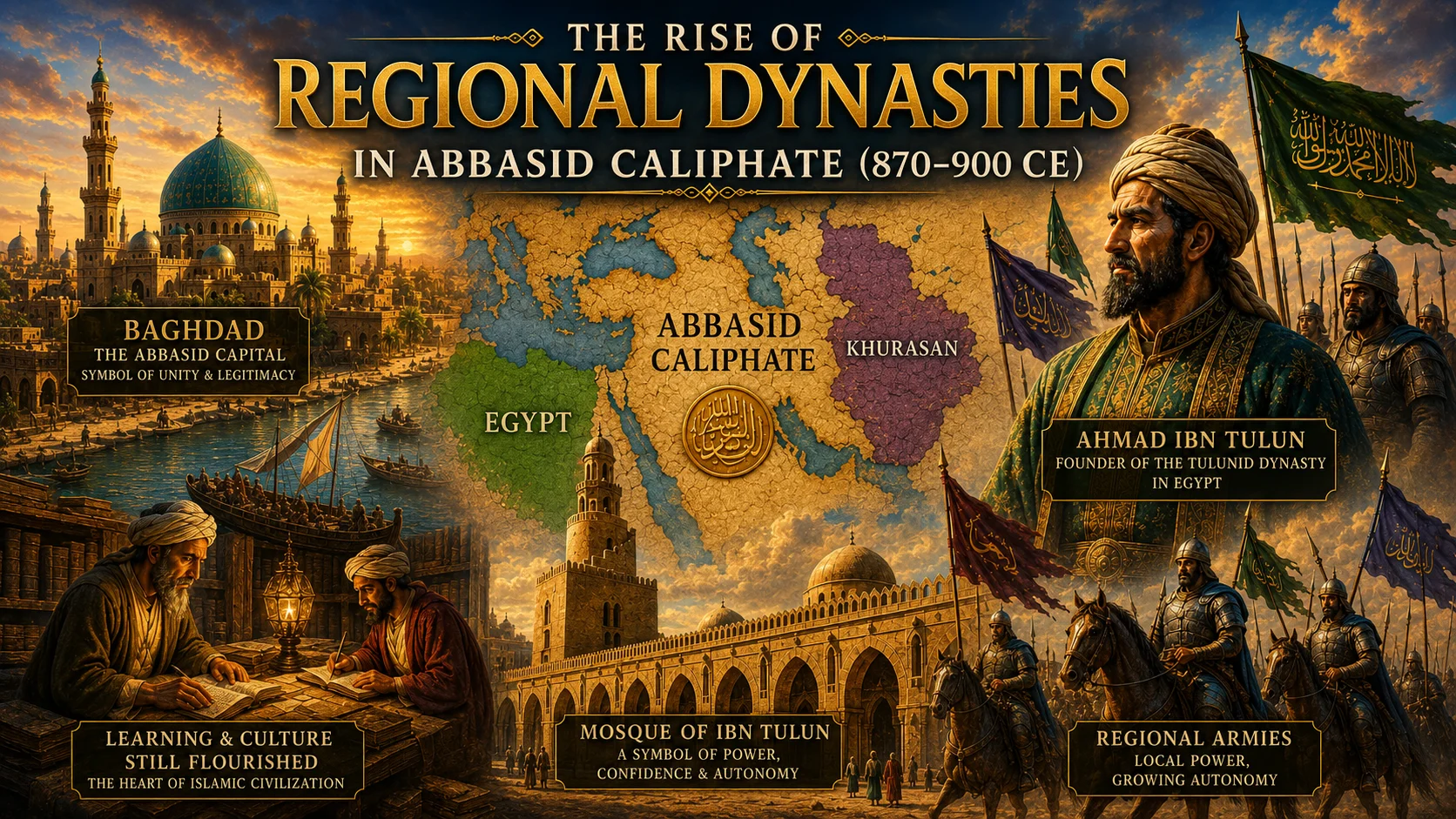 The Rise of Regional Dynasties in Abbasid Caliphate (870–900 CE)